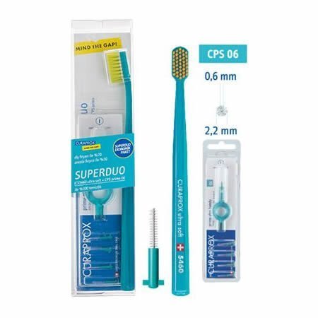 Curaprox SuperDuo 06 (CPS 06 5li Paket + 5460 Diş Fırçası)