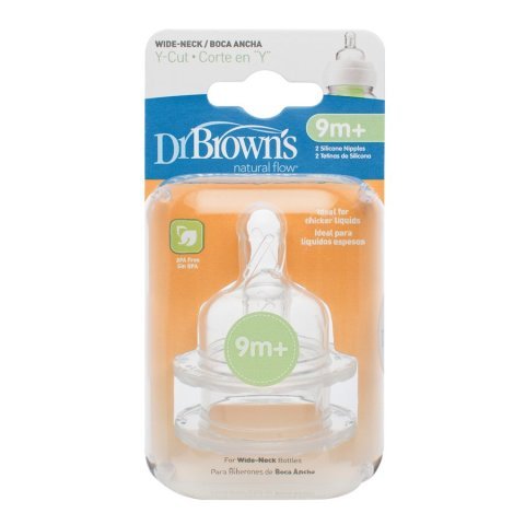 Dr Browns Y Kesim Geniş Ağız Biberon Emziği 362 9 Ay+ 2li